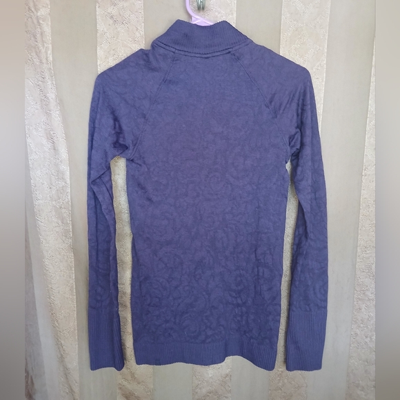 💎 Lululemon Women's Athletic Top REST LESS 1/2 Zip Women's Purple #0360 - Picture 4 of 11
